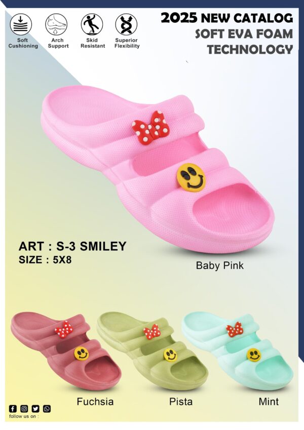 Ziplite Women Stylish EVA Slipper (S-3 Smiley)