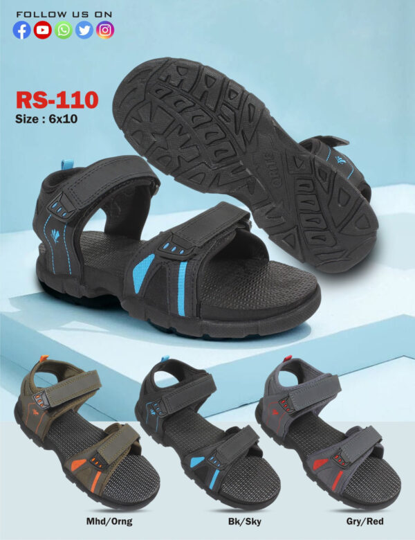 Men Rubber Sole Sandal (RS-110)