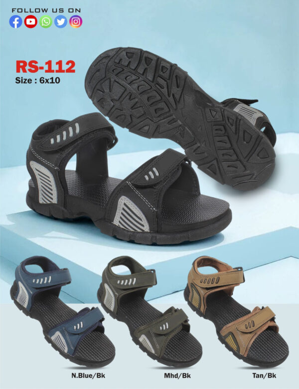 Men Rubber Sole Sandal (RS-112)