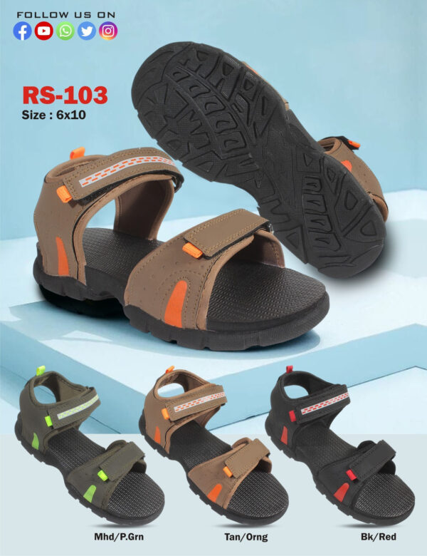 Men Rubber Sole Sandal (RS-103)