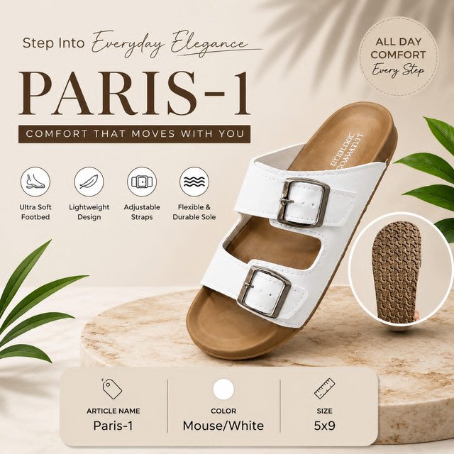 Paris-1 Beige/White (5x9)