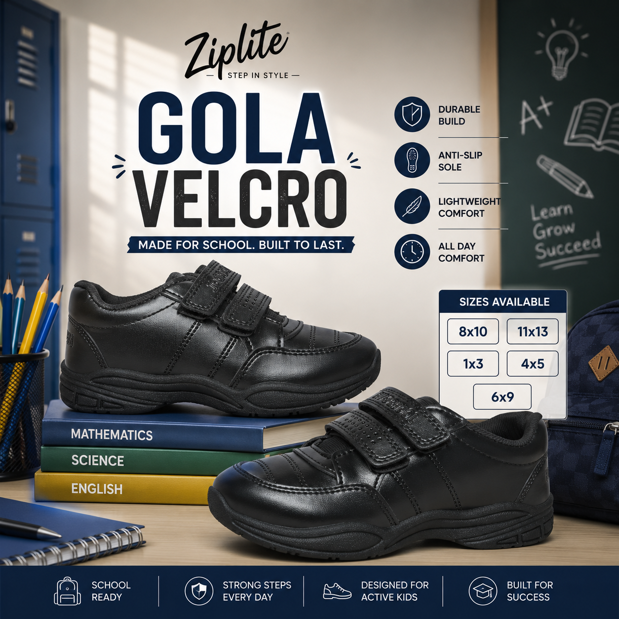 Gola Velcro Black