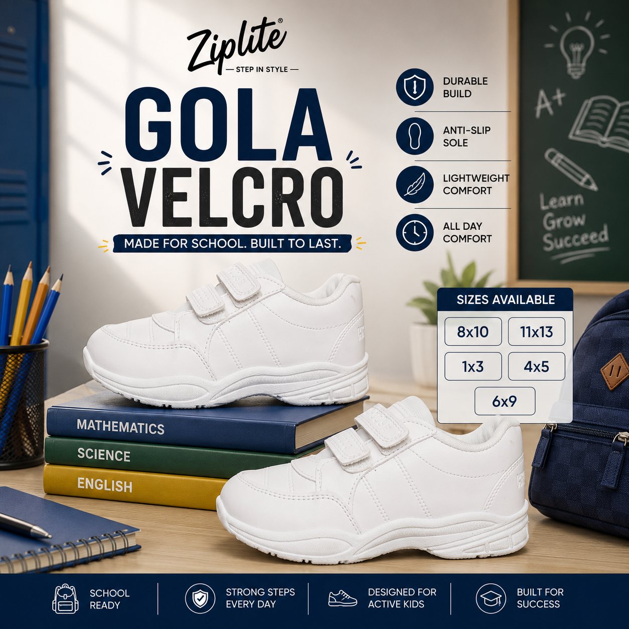 Gola Velcro White