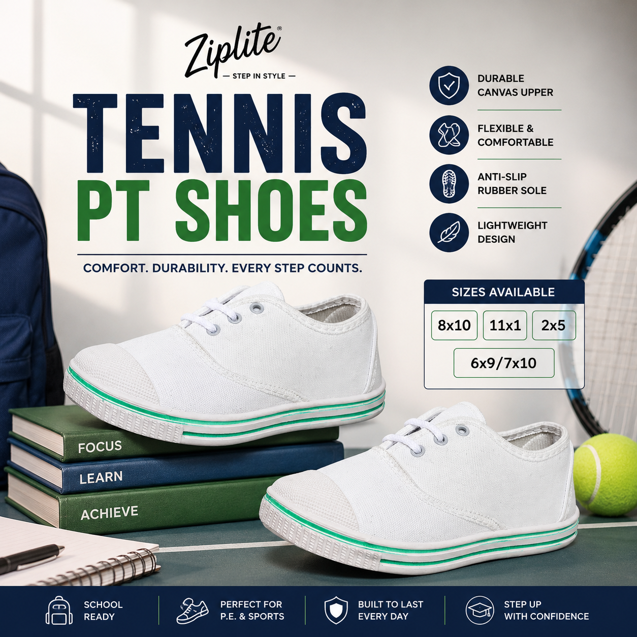 Tennis PT Shoes White