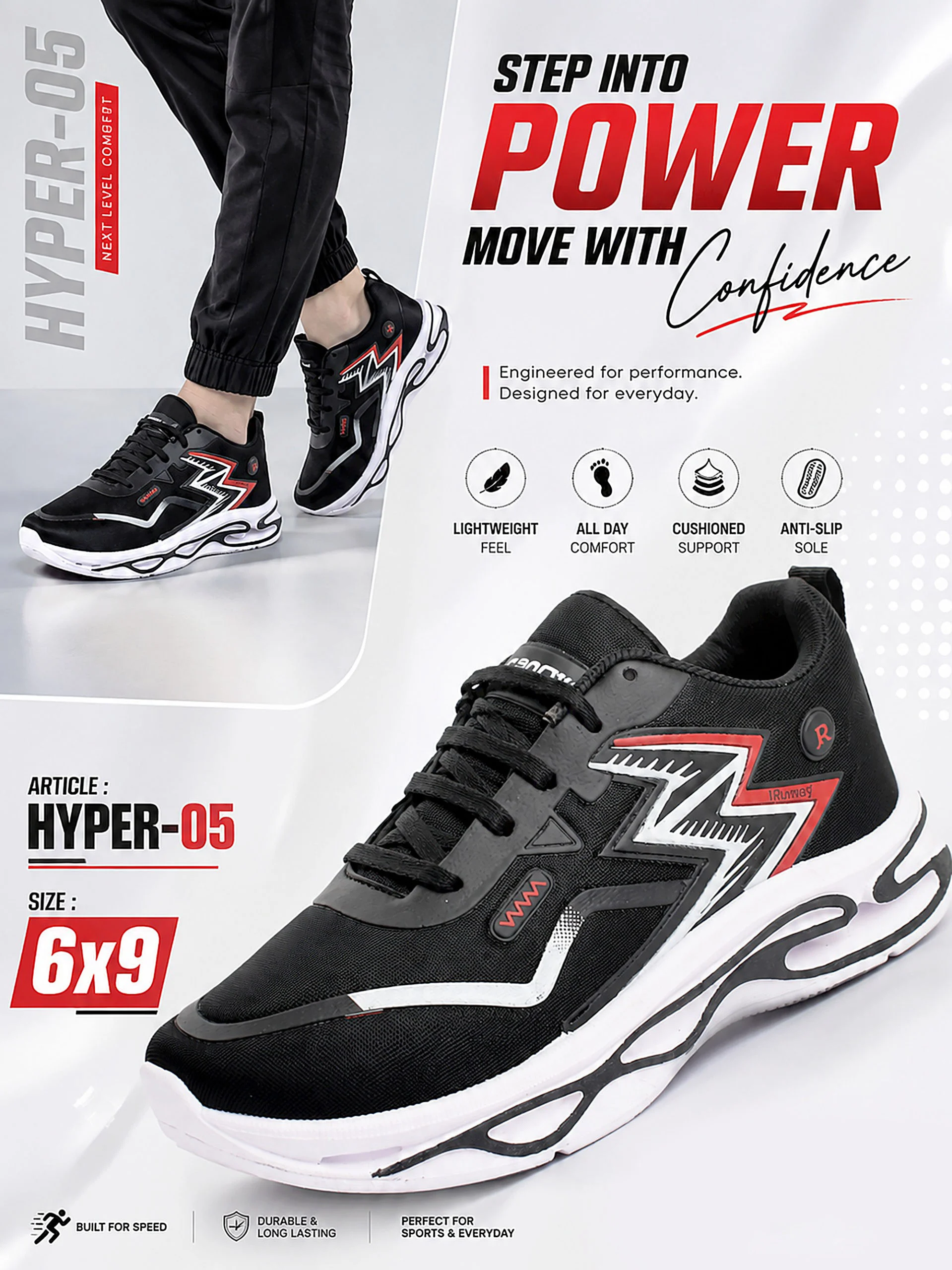 HYPER-5 BLACK RED