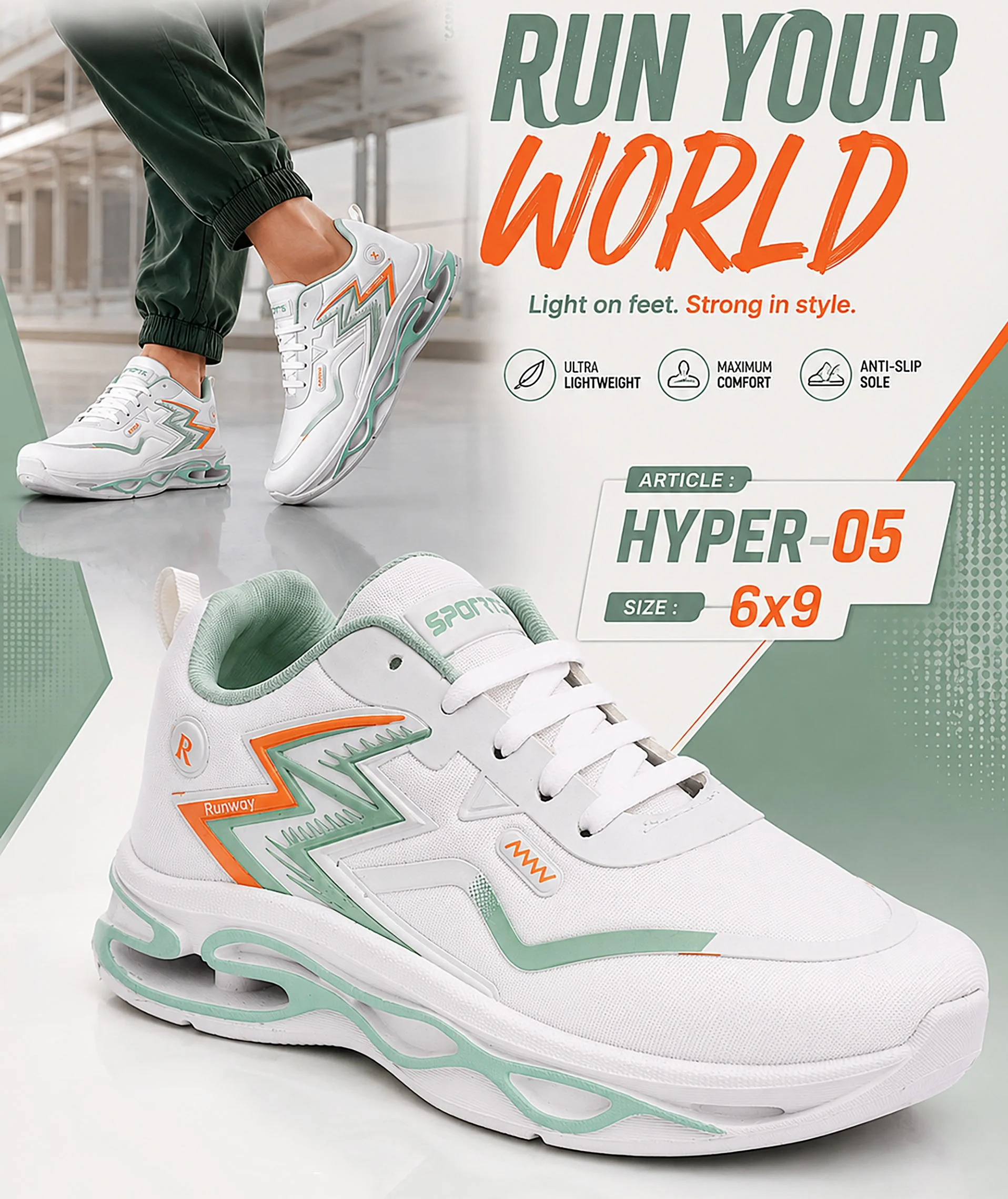 HYPER-5 WHITE GREEN
