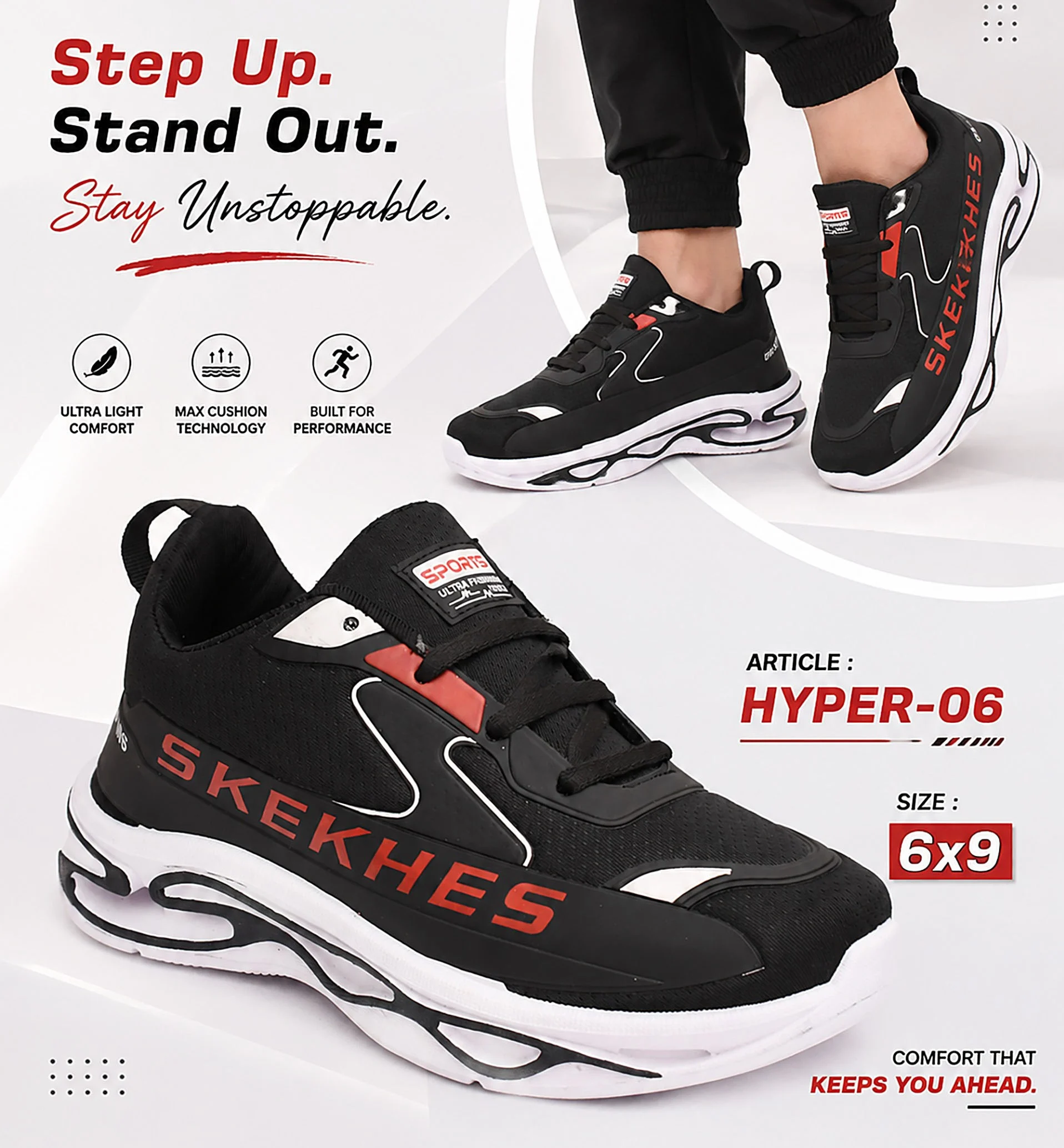 HYPER-6 BLACK RED
